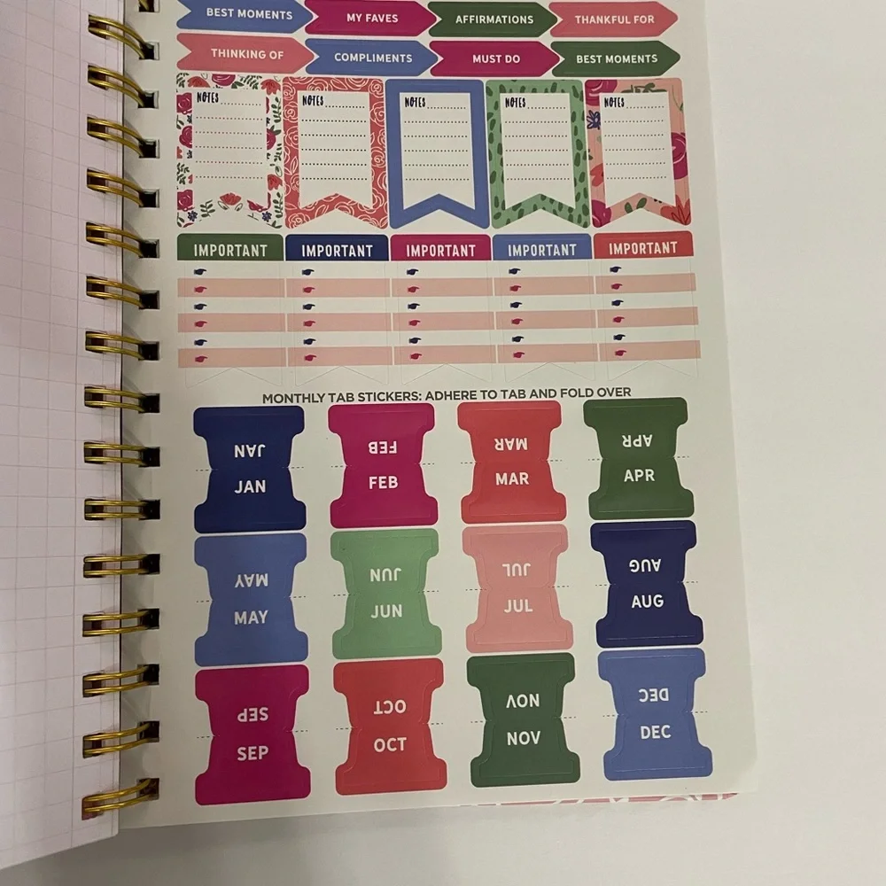 Pink Planner & perpetual calendar set